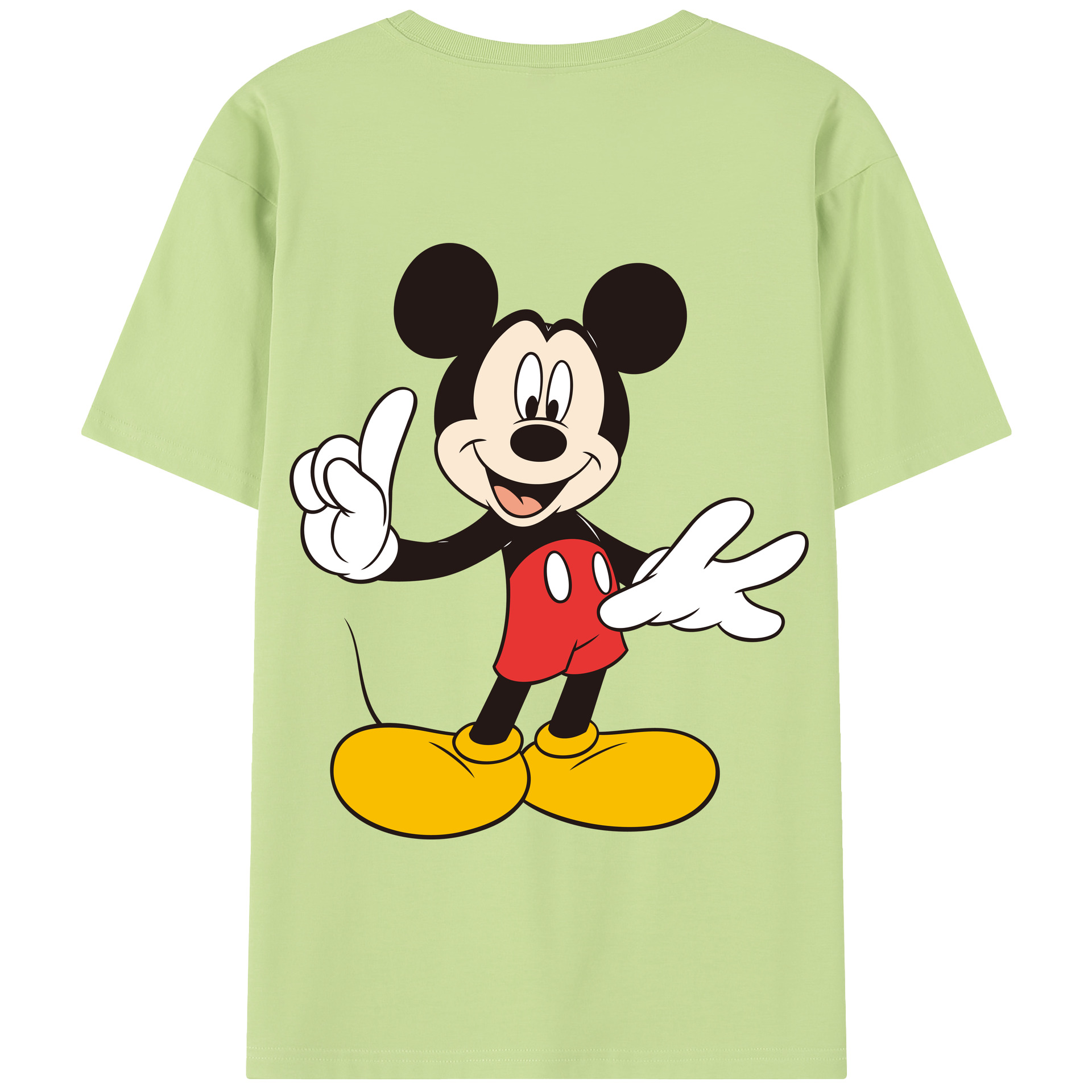 （画像用） ミッキーマウス Mickey Mouse 綿100％半袖Tシャツ（背面プリント）